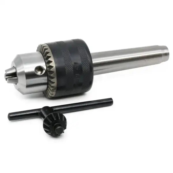 Keyed Chuck & Mandrel 2MT - Chucks Also called a Drill and Jacobs screws into the chuck then inserted your lathe.