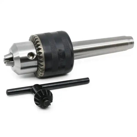 Keyed Chuck & Mandrel 2MT - Chucks Also called a Drill and Jacobs screws into the chuck then inserted your lathe.