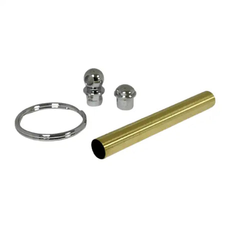 Keyring Kit - Chrome Plated - Key ring kits are fantastic way to use up scraps of acrylic or wood and great sellers