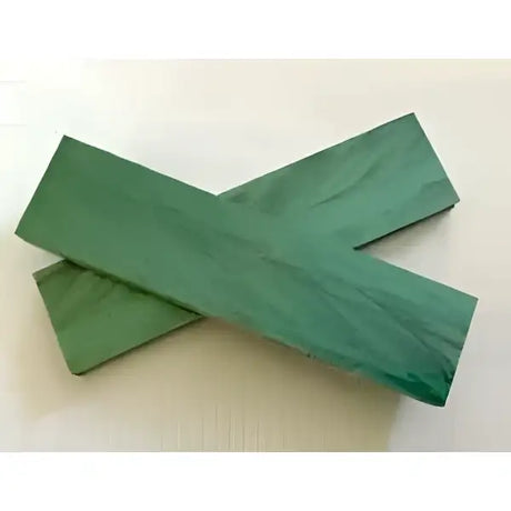 Kirinite Green Pearl Knife Scales - Set of 2 - 6mm - Great for bushcraft skills, making hand made knifes etc Available