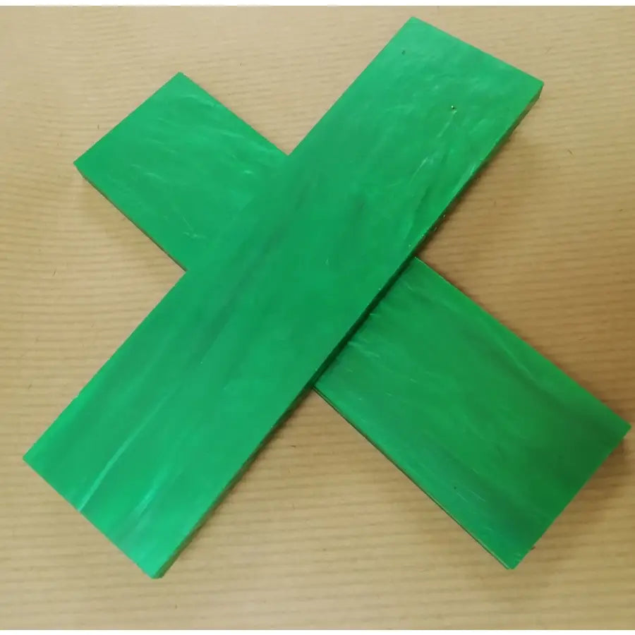 Kirinite Green Pearl Knife Scales - Set of 2 - 6mm - Fast shipping