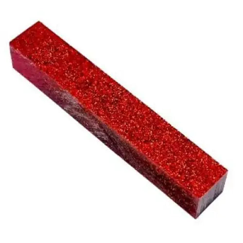 Kirinite Stardust Glitter Pen Blanks - Red - Fast shipping