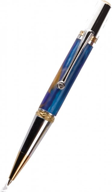 Majestic Squire Ballpoint Pen Kit Gold Titanium. pen turning kits North Yorkshire.