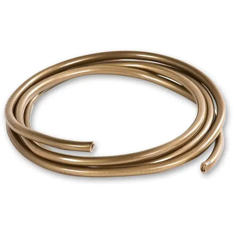 Lighting Flex Gold/Brass 3-Core Cable 0.75mm² - (per metre) - Project Kit Gold / Brass 0.75mm2 - colour for classy