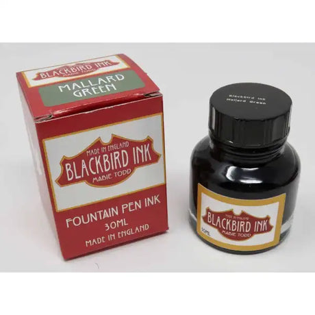 Mallard Green Fountain Pen Ink - Blackbird - A premium quality green fountain pen ink from the home of Mabie Todd. Todd