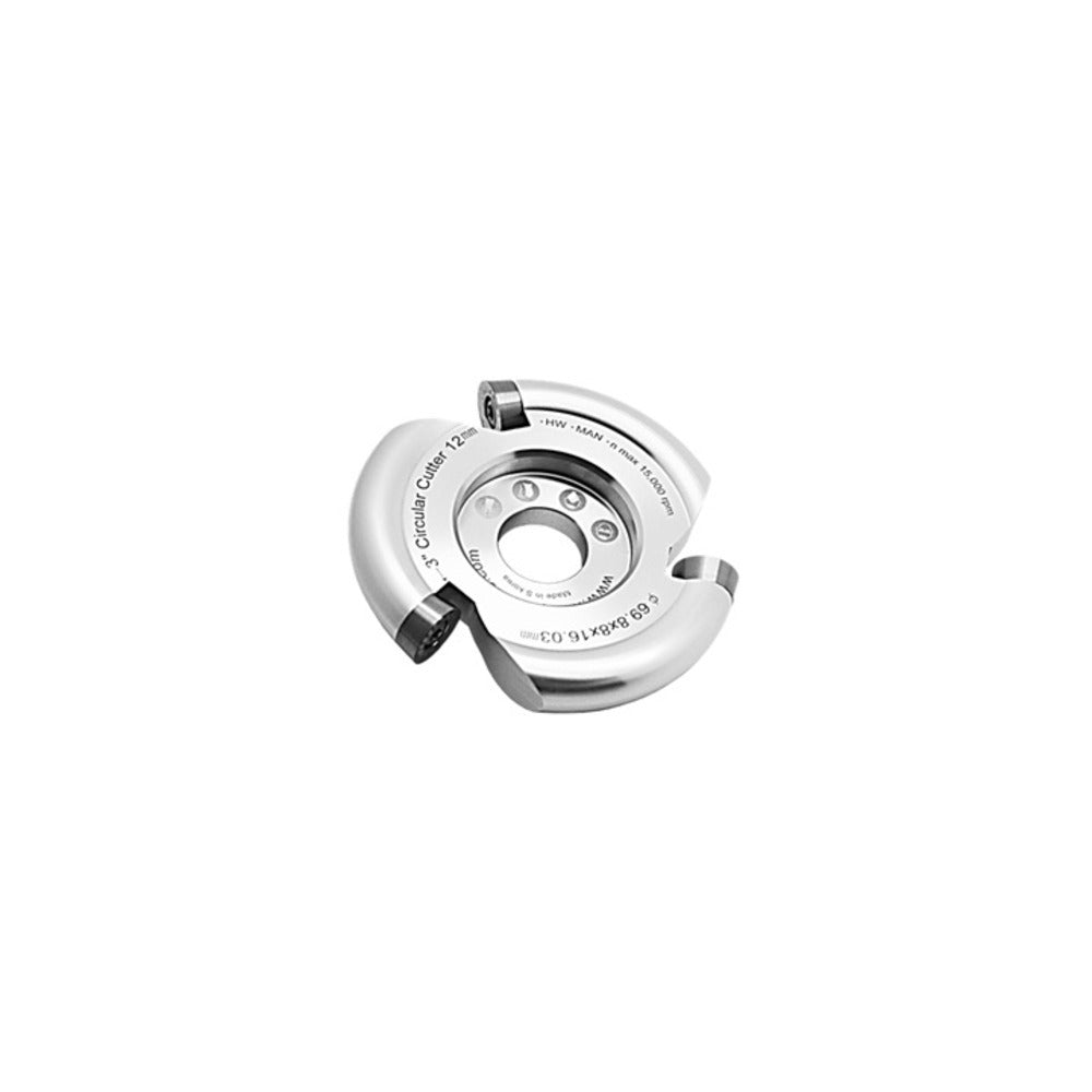 Manpa Power Carving 3’’ Circular Cutter 12mm - The 3 (MP21-3-12) is a with sharp, strong 12 mm round carbide,