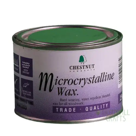 Microcrystalline Wax -225ml Tin - Chestnut Products - Finishing products A specialist wax from for woodturners