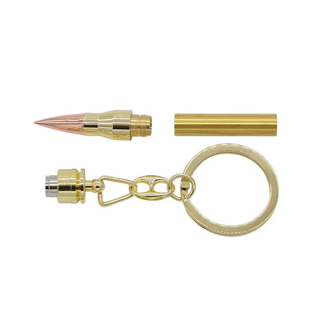Mini bullet keyring kits in gold - 10 Pack with bushings - Project Kit - Fast shipping