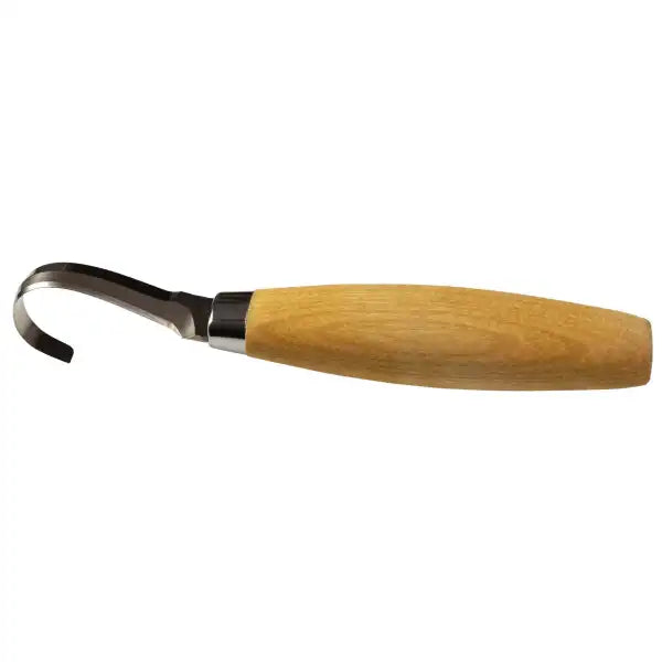 Mora 164 Left Handed Hook Knife - Carving Tools This knife has a single-edged stainless steel blade for left hand use.