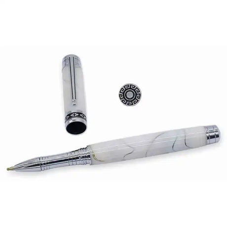 Mysterious Sky - Rollerball Pen Kit - Chrome - Kits plated rollerball pen kit. The end cap has a starry sky pattern
