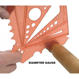 NOVA Complete Workshop 10 in 1 Gauge - This heavy duty Polycarbonate gauge is an accessory for Chucks and the general