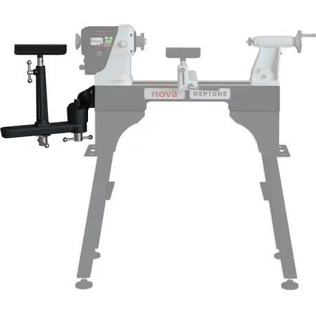 NOVA NEPTUNE OUTRIGGER - Lathe Accessories Neptune Series Swing Away Outrigger This outrigger allows you to turn up 20″