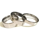 One piece 8mm Stainless Steel ring core 1.5mm thickness comfort fit - Cores Band width The of this is - thinner