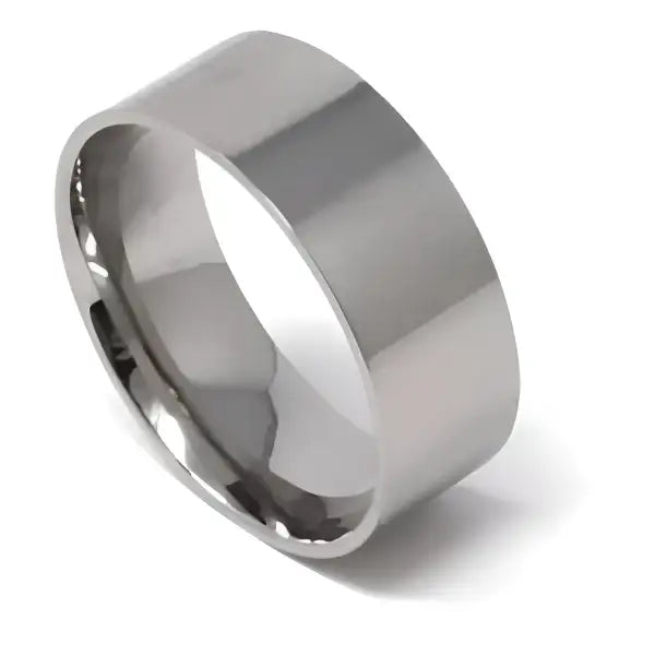 One piece 8mm Titanium ring core 1.5mm thickness comfort fit - Ring Cores - Fast shipping
