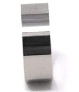 One piece 8mm Titanium ring core 1.5mm thickness comfort fit - Cores quality GR2 suitable for turning and makers.