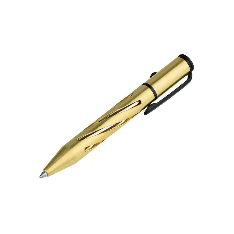 Olight O'Pen Mini - Brass - Mini Bolt Action Pen Olight