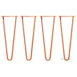 Orange Hairpin Table Legs - 14’’ / 35cm - Fast shipping