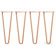 Orange Hairpin Table Legs - 14’’ / 35cm - Table Legs - Fast shipping