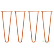 Orange Hairpin Table Legs - 14’’ / 35cm - Fast shipping