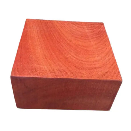 Padauk Bowl Blanks (Square) - Padauk square Dimensions are approx & shown in inches Image for illustration purposes
