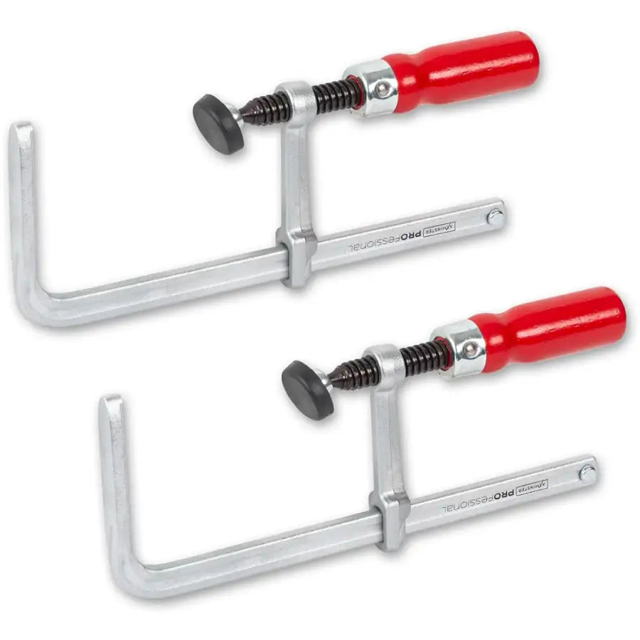 PAIR OF AXMINSTER GUIDE RAIL CLAMPS 160X60MM - Fast shipping
