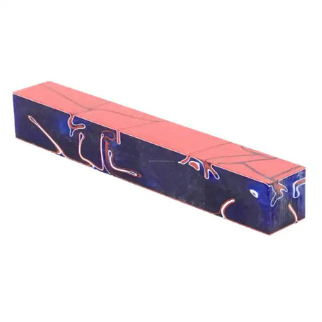 Patriot Kirinite Acrylic Pen Blank - Blanks The made in premium quality Italian acrylic resin with red, white and blue