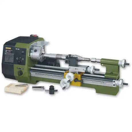 Proxxon PD 400 Precision Lathe - Metal The is heart of metal-turning system, built to DIN 8606 tolerances in Germany.