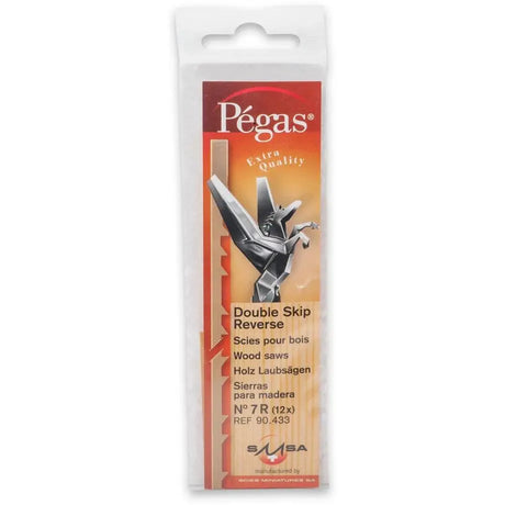 PEGAS 7R DOUBLE SKIP REVERSE TOOTH SCROLL SAW BLD - Scroll Saw Blades - Fast shipping