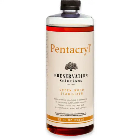 Pentacryl Wood Preservative - 32 fl oz - Stabilisers Used by woodcarvers, woodturners, builders, furniture makers