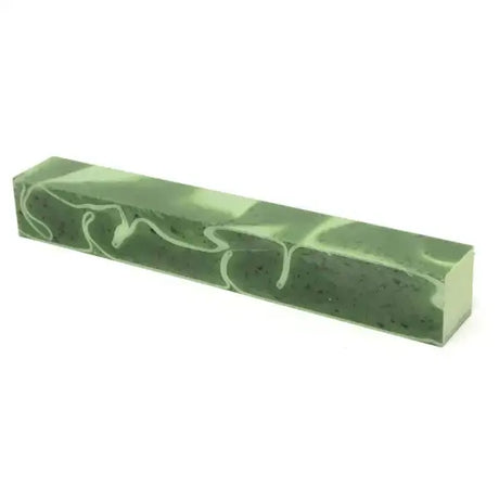 Pepper Jade - Acrylic Kirinite Pen Blank - Blanks The with ribbons pen blank made in high quality acrylic from Italy.
