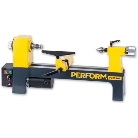 Perform PD205WL Woodturning Lathe - Lathes Compact 1MT with the capacity for goblets, boxes, small bowls Variable