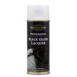 Hampshire Sheen Pro Black Gloss Lacquer Spray Hampshire Sheen’s professional grade Black Gloss Lacquer has been specially formulated to provide a captivating deep black gloss finish with just two coats.  Not only does it dry fast, but its exceptional properties allow you to achieve unparalleled glass-like results in just hours.