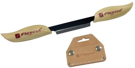 Flexcut 3’’ Draw Knife with sheaf - Carving Tools This handy little draw knife was developed for fan carving but works