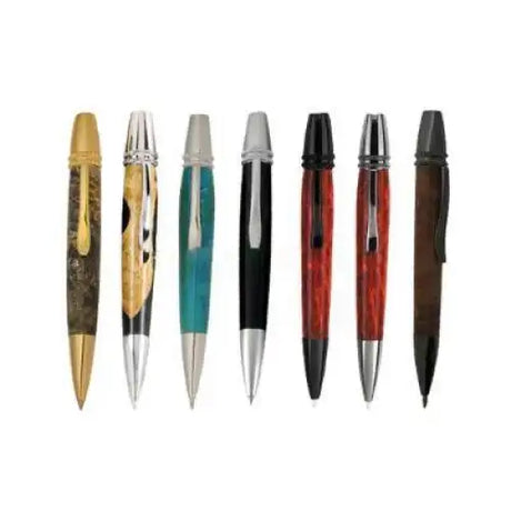 Polaris Twist Pen Kit - Turning Kits Available in ballpoint and a range of colour platings Black Titanium Chrome Gold