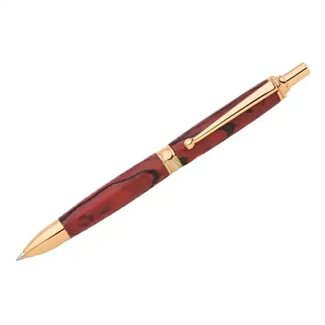 Power Click Pen Kit Gold - Turning Kits You will need bushings and a 8mm drill bit.