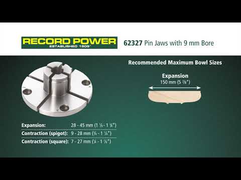 Record Power Pin Jaws with 9 mm Bore