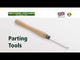 3/16" Parting Tool Mainly used for parting the turned workpiece from the waste wood. With the correct technique they can also be used for creating beads and patterns - a truly useful and essential tool.  These tools are manufactured in the UK