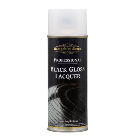 Pro Black Gloss Lacquer Spray - Hampshire Sheen - Finishing Products - Fast shipping