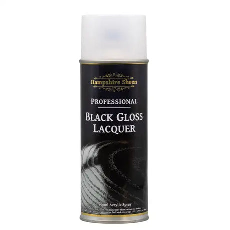 Pro Black Gloss Lacquer Spray - Hampshire Sheen - Finishing Products Sheen’s professional grade has been specially