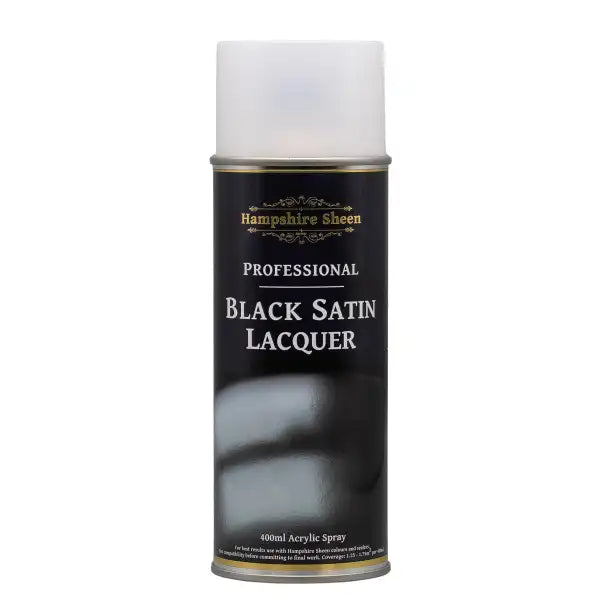 Pro Black Satin Lacquer Spray - Hampshire Sheen - Finishing Products Sheen’s Professional is perfect for crafting those