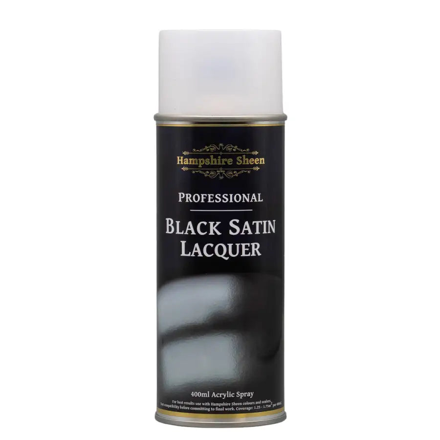 Pro Black Satin Lacquer Spray - Hampshire Sheen - Finishing Products - Fast shipping