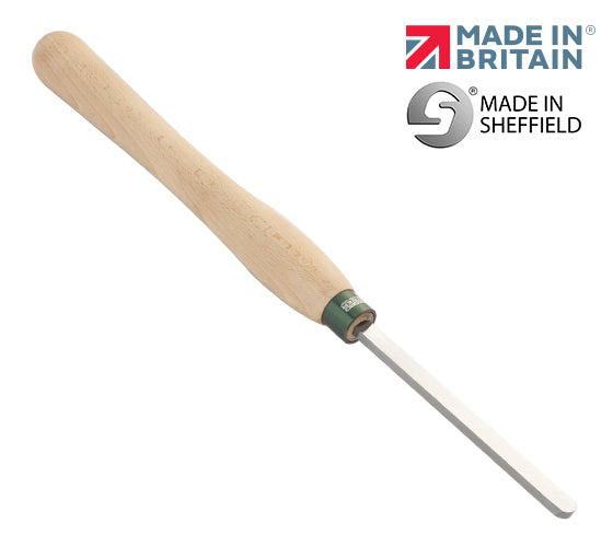 Record Power 1/2" Domed Scraper  - 12" Handle (103670) The round-nose scrapers feature a left-hand sweep to the grind, which allows them to be used on the insides of bowls with ease. Ideal for removing gouge marks and general smoothing work.  These tools are manufactured in the UK