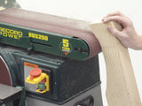 Sanding Curves  Curved sanding is made possible using the end of the belt. Record power belt and disc sander
