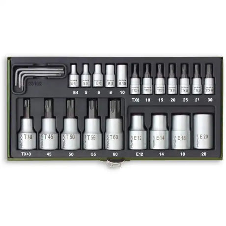 Proxxon 24 Pc Torx Socket Set For 1/4’’ Drive - Hand Tools