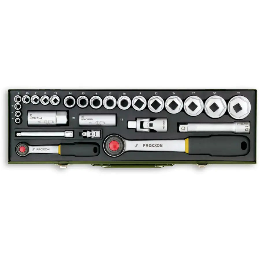 Proxxon 27 Piece Automotive Socket Set 1/4’’ & 1/2’’ Hand Tools Fast shipping
