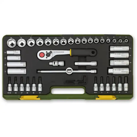 Proxxon 44 Pc Socket Set Baton Rat. M (3/8’’) - Hand Tools