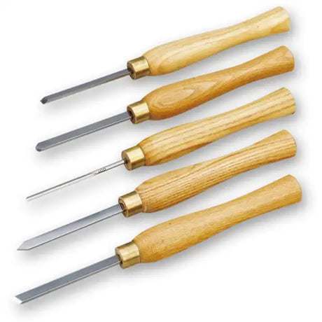 Proxxon 5 Piece Miniature Wood Turning Chisel Set - Woodturning Tools A high quality set with the most frequently used