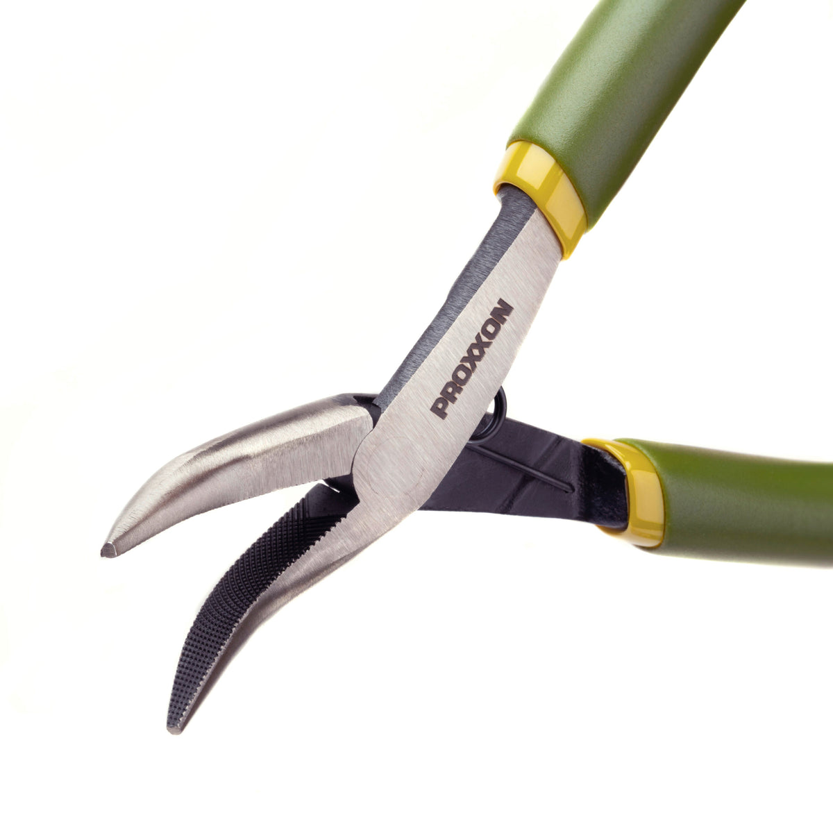 Proxxon 5 piece precision mechanics pliers set in case - Five pieces for engineering and electronics. Precisely ground