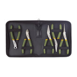 Proxxon 5 piece precision mechanics pliers set in case - Five pieces for engineering and electronics. Precisely ground