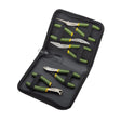 Proxxon 5 piece precision mechanics pliers set in case - Five pieces for engineering and electronics. Precisely ground